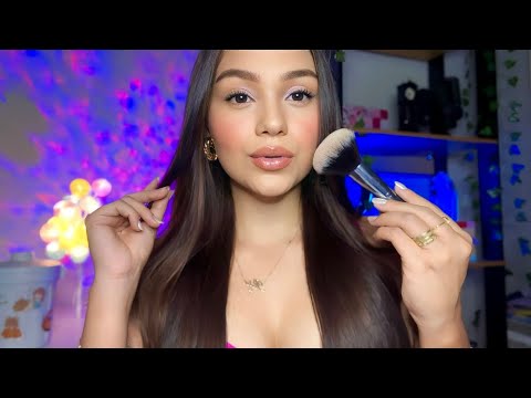 ASMR ME MAQUIANDO | SUSSURROS, DICAS DE MAQUIAGEM 💄