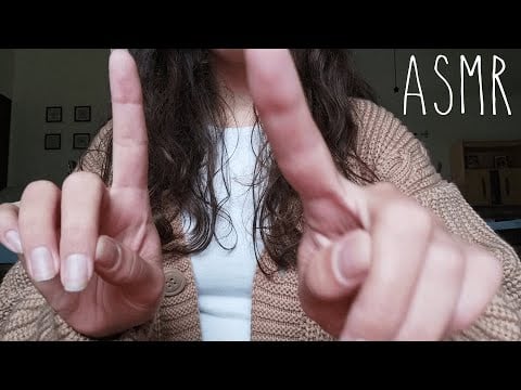 ASMR relaxing hand sounds and movements, camera tapping, some anticipatory triggers (no talking)