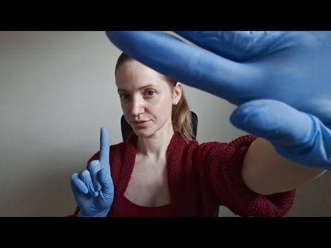 ASMR pure fast hand sounds with latex gloves and tongue clicking - personal attention