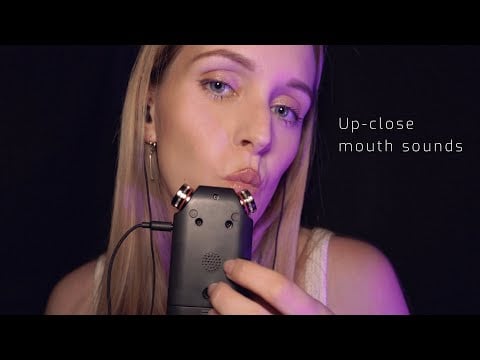ASMR Up-Close & Wet Mouth Sounds to Make You Tingle 💋🪶 | Whispered with Tascam Mic