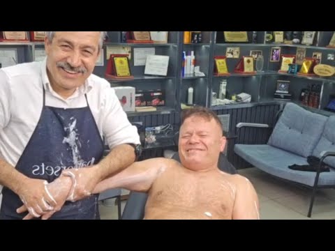 ASMR HAIR AND BEARD CUT, SKIN CARE AND RELAXING MASSAGE