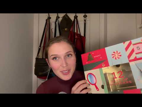 ASMR Day 16 Opening Advent Calendars (soft-spoken, lotion)