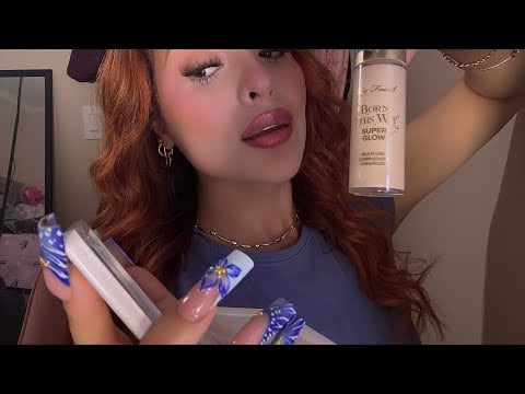 ASMR: Giving You That “Clean Girl” Dewy Glow ✨ Roleplay (Vanity Rummaging + Tingly Sounds)