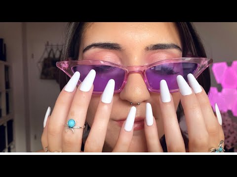 ASMR Tapping for Sleep & Tingles✧ (long nails, whispering)