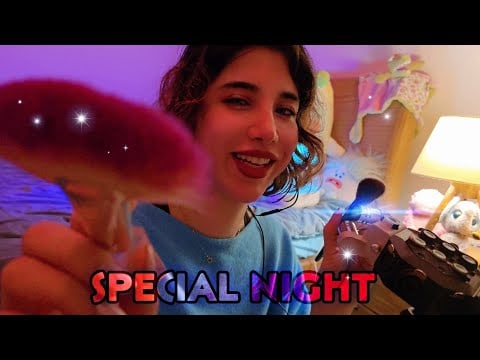 ASMR Light Play & Inaudible Whispers | Relaxing Brush Sounds for Sleep | ای اس ام آر | asmrفارسی