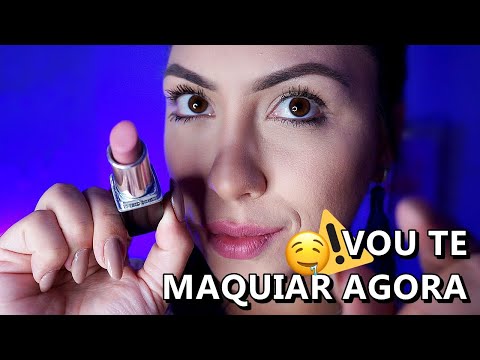 ASMR: VOU TE MAQUIAR DELICADAMENTE até DORMIR.
