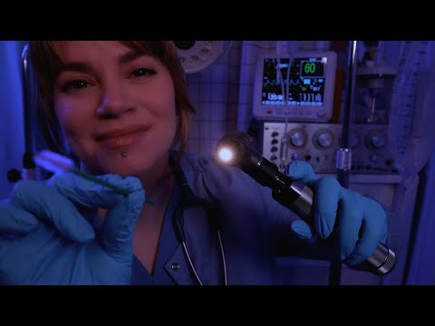 ASMR Night Nurse Ear Cleaning | Medical Roleplay