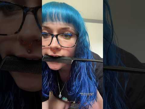 ASMR cutting your hair but you’re teeny tiny ✂️💇‍♀️ #shorts #asmr