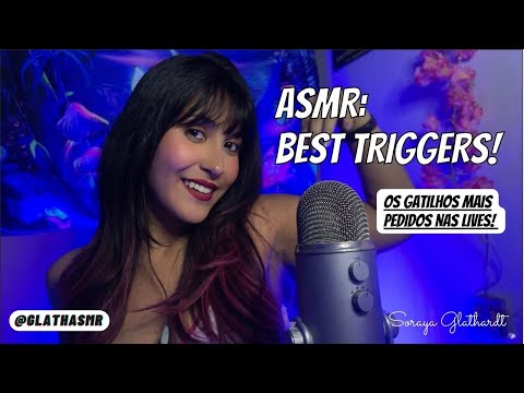 ASMR THE BEST TRIGGERS | GATILHOS MAIS PEDIDOS | Glath ASMR