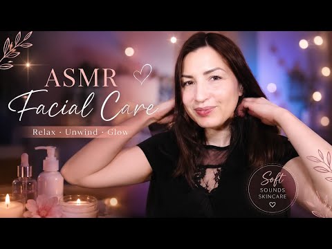 Facial Skin Care ASMR ✨️ | Make up removing & Mask 😌 For Deep Sleeping 😴 