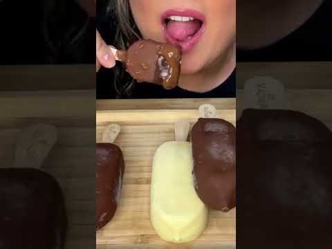Magnum drenched in Nutella #shorts #asmr #eatingshow #nutella