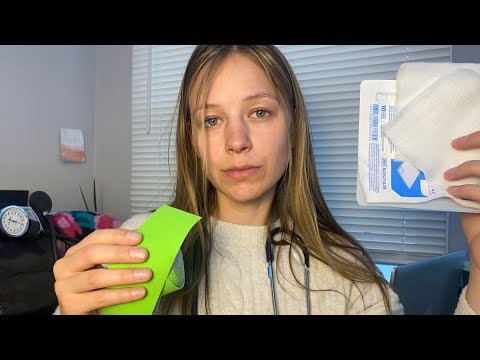 ASMR Realistic Medical Head Injury Checkup (POV)Soft Spoken | Eye Exam, Ear Check, Gentle Palpations