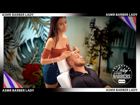 💈 ASMR Face Massage by Barber Lady Adel