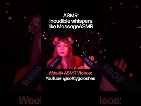 Shout-out to @MassageASMR for being one of my favorite OG ASMRtists! 😊 #asmr #inaudible