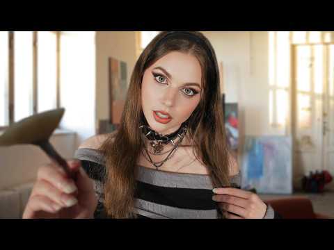 ASMR Goth Girl Is Obsessed With You 🖌️Intense Personal Attention For Deep Sleep, Art Class Roleplay
