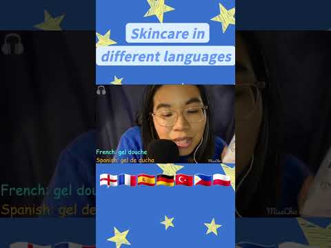 ASMR  Skincare in Different Languages (Tapping on Product Empties) #productempties #asmrshorts