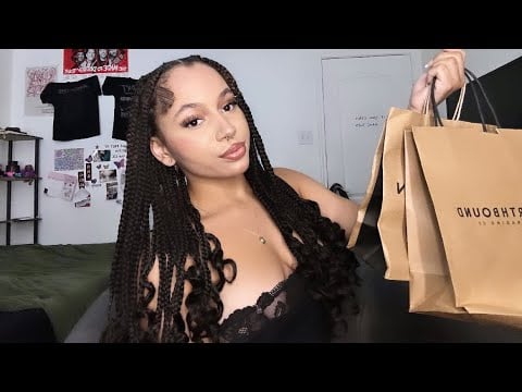 ASMR mall shopping haul