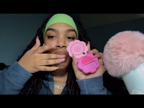 ASMR | Picasso Spit Paint with Wooden Makeup 🎀 | brieasmr 