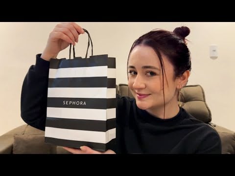 ASMR: MOSTRANDO O QUE GANHEI DE DIA DOS NAMORADOS ✨ UNBOXING MAQUIAGENS SEPHORA