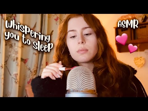 ASMR - Mic Brushing, Mic Scratching, Whispered Ramble