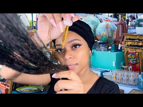 ASMR | 💆‍♀️The Lady At The Flea Market Oils Your Scalp For $5