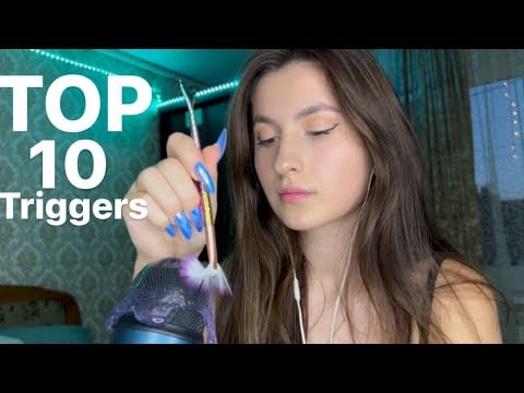 Asmr 10 YOUR FAVORITE triggers in 10 minutes 🪐Asmr sleep 😴 #asmr #asmrsleep #asmrtriggers