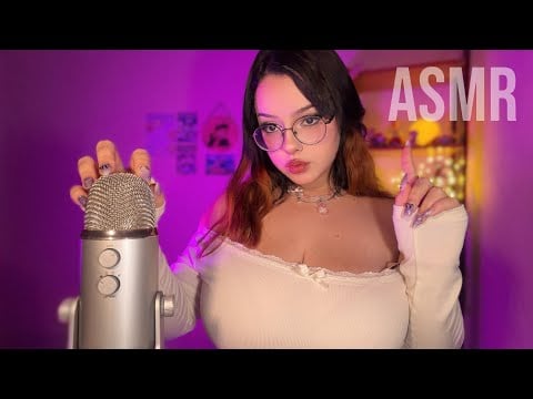 UM ASMR QUE EU REALMENTE ASSISTIRIA 💜Mouth Sounds, Mic Pumping, Swirling...