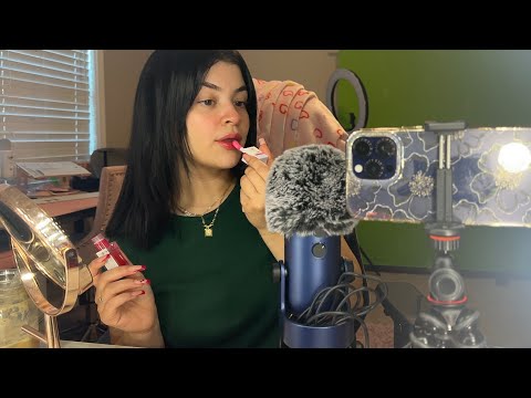 ASMR lets chat while i get ready ❤️ (go to makeup)