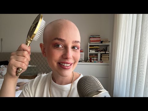 türkçe asmr | kel kafamı tarıyorum