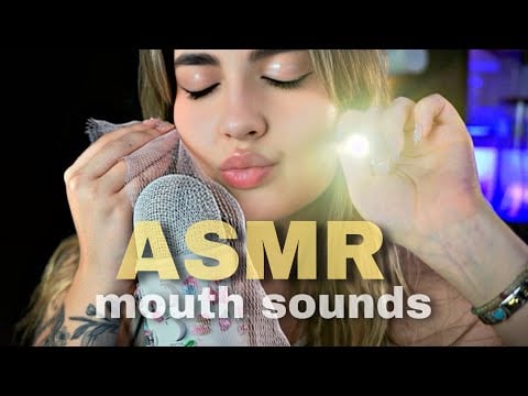 ASMR MOUTH SOUNDS, INAUDIBLE + VISUAL PARA DORMIR PROFUNDO
