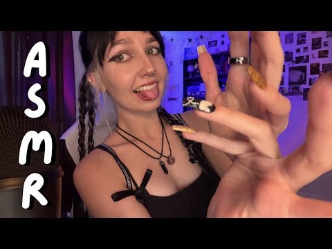 Fast and Aggressive ASMR Mouth Sounds, Long Nail Tapping, and Mic Triggers