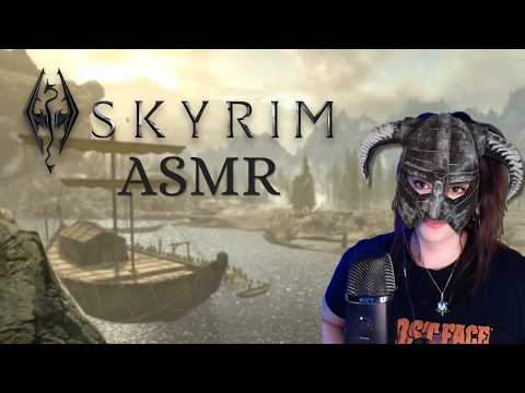 ASMR • Gameplay de Skyrim ⚔️ Passeando pelo Jogo + Sussurro e Sons de Boca .°•