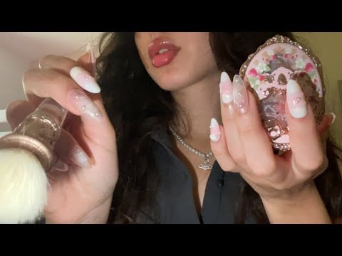 ASMR doing your princess makeup in 2 minutes