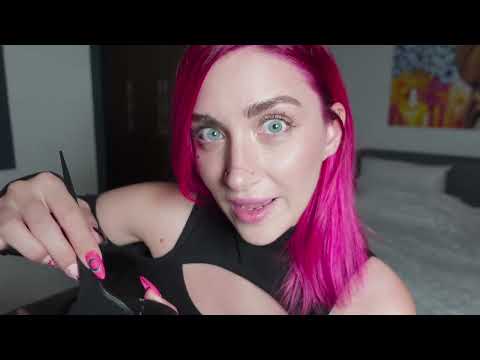 1 MIN ASMR HAIRCUT AND DYE YOUR HAIR #shortasmr