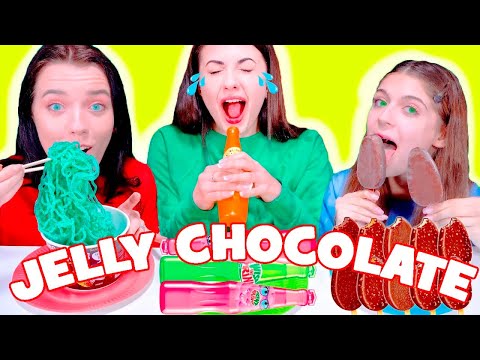 ASMR Chocolate Food VS Gummy Food VS Real Food Challenge