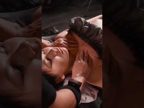 ASMR relaxing neck massage and scrubbing for Ksenia #asmrmassage