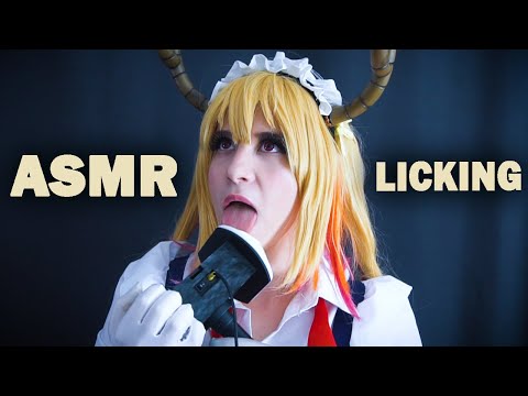 ♠• АСМР ДРАКОН ГОРНИЧНАЯ ВЫЛИЖЕТ ТВОИ УШКИ 💦👅 | ASMR TOHRU EAR LICKING 💦👅| TINGLES | ЛИКИНГ УШЕК •♠
