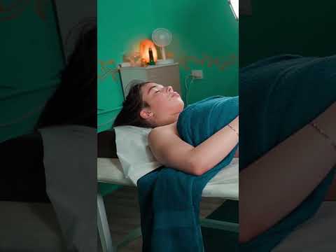 Foot and leg ASMR massage for Lisa - back pain relief #asmr
