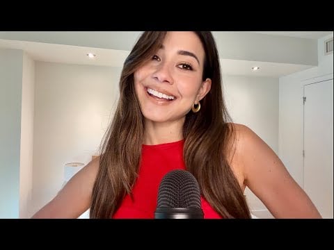 20 minutes ASMR | Red triggers ❤️ Fabric scratching sounds, visuals and tapping 