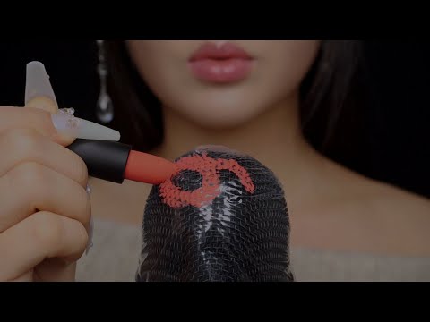 [ASMR] Applying Lipstick, Delicious Triggers l 마이크에 립스틱 바르기, 마이크 괴롭히기