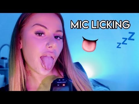 ASMR I Mic licking and mouth sounds, inaudible, eating, kiss ... 💋 😴 
