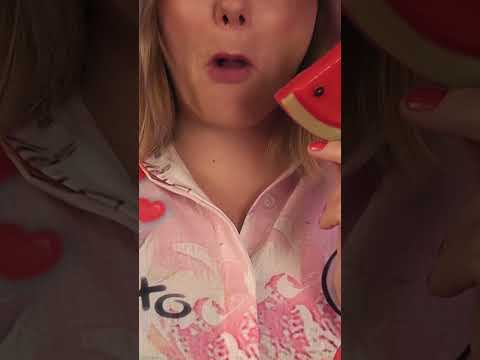 👆🏼 Relaxing Soft Candy Eating Sounds! ASMR /w chewing & breathing #shorts