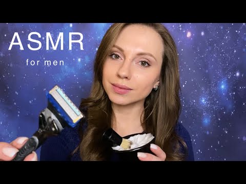 МУЖСКОЕ БРИТЬЕ к ПРАЗДНИКУ🪒АСМР Ролевая игра🧔‍♂️ MEN'S SHAVE🧼ASMR Roleplay🪒