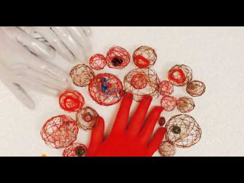 GLOVES 👏 Red and White✨ Opera✨ with Styrofoam [[ASMR]]
