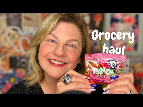 ASMR | Tingly Grocery Haul | Tapping on Items with Long Colorful Nails 💗✨🥰