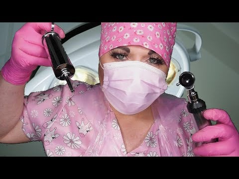 ASMR Ear Surgery (Ear Cleaning, Otoscope, Ear Exam, Syringe, Hearing Test, Tuning Forks) Medical RP
