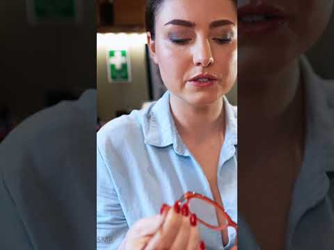Fitting your new pink glasses... 👓✨ #asmr #personalattention
