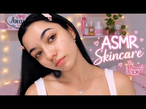 ASMR COMO FAÇO MINHA SKINCARE ♡