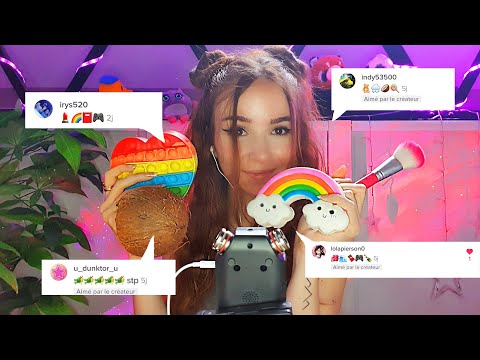 ASMR : EMOJI CHALLENGE 🌈 Mes abonnés choisissent mes déclencheurs !