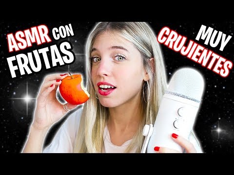 ASMR COMIENDO FRUTAS MUY CRUJIENTES 🍎🍌  (Mouth sounds)